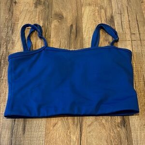 Blue bra and swim top